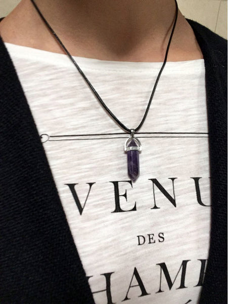 Bijoux pendentif pierre semi précieuse