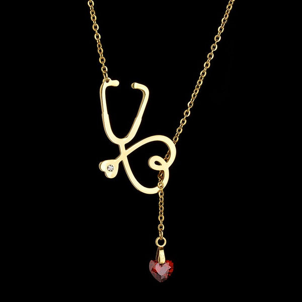 collier stéthoscope idée cadeau pour aide soignante
