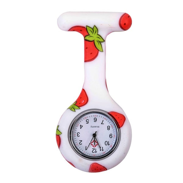 Montres en silicone "Funs et colorées" broche pour infirmière, aide soignante et médecin