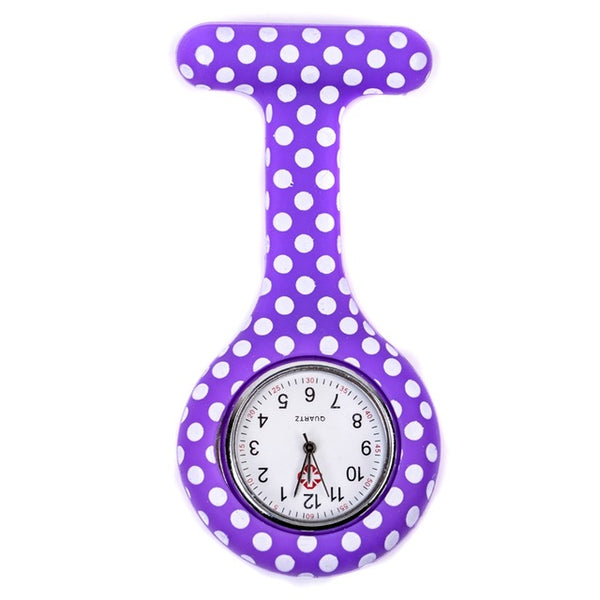 Montres en silicone "Funs et colorées" broche pour infirmière, aide soignante et médecin