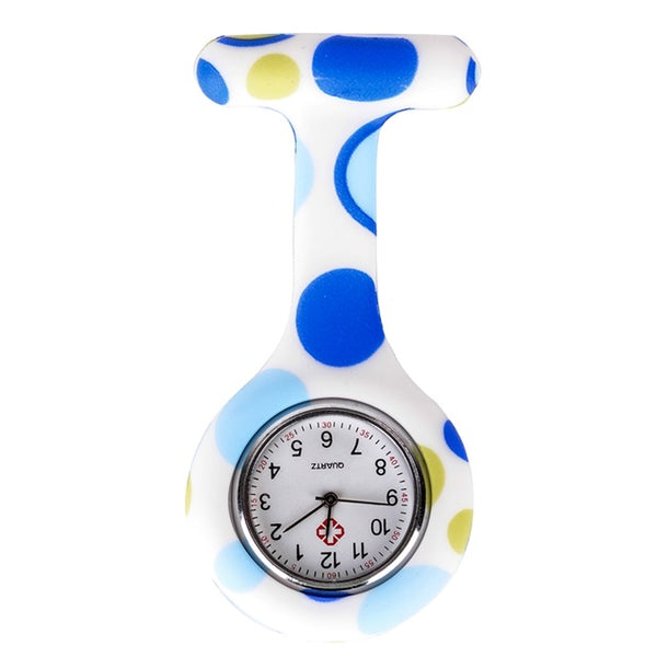 Montres en silicone "Funs et colorées" broche pour infirmière, aide soignante et médecin
