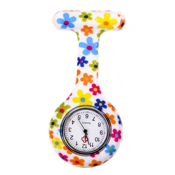 Montres en silicone "Funs et colorées" broche pour infirmière, aide soignante et médecin