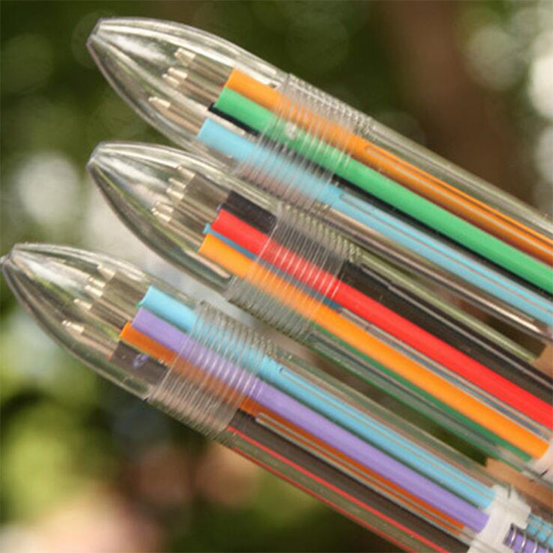 JPSOR Lot de 36 stylos à bille multicolores 6 en 1 pour enfants