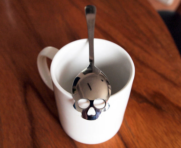 MEMENTO MORI 💀 Cuillère à café en forme de crâne