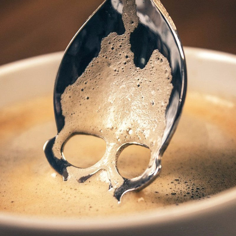 MEMENTO MORI 💀 Cuillère à café en forme de crâne