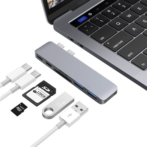 adaptateur multi fonction 7 en 1 macbook pro