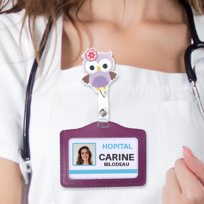 Porte-Badge Rétractable Pour Infirmière Et Médecin, Porte-clés