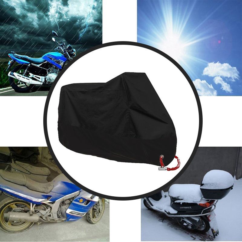 Housse Moto Impermeable 220x95x110cm, Bâche Exterieur Interieur Étanche,  190T Protection au Pluie poussière UV, Moto Cover [46]