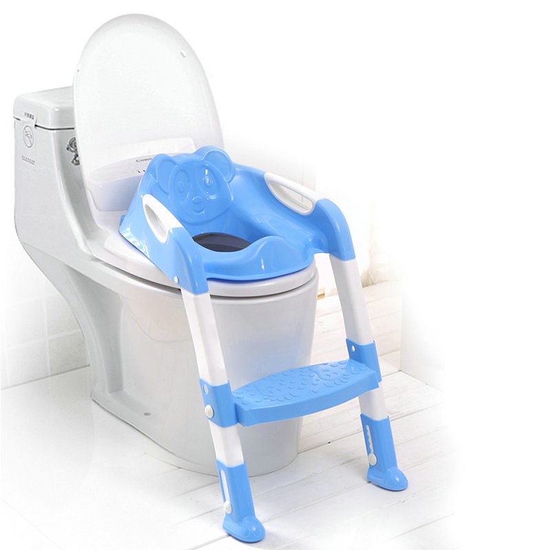Réducteur WC pliable bleu